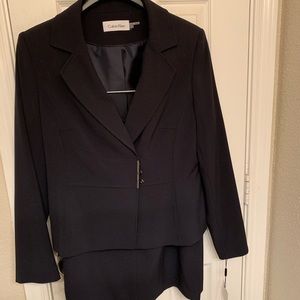 Black Calvin Klein skirt suit size 12